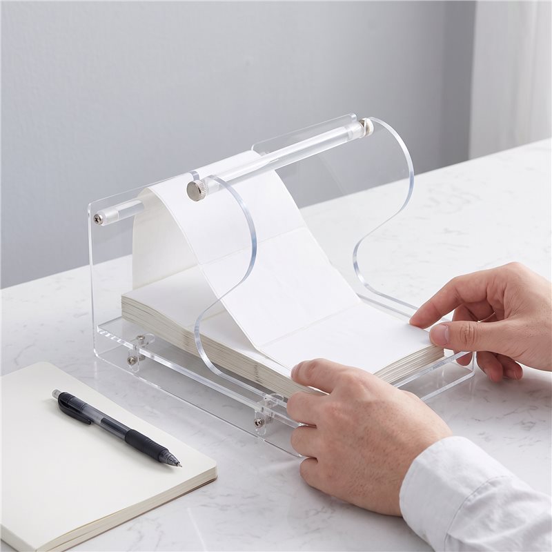 Label Printer - Hot-Sticker Roll Holder Acrylic Sticker Dispenser