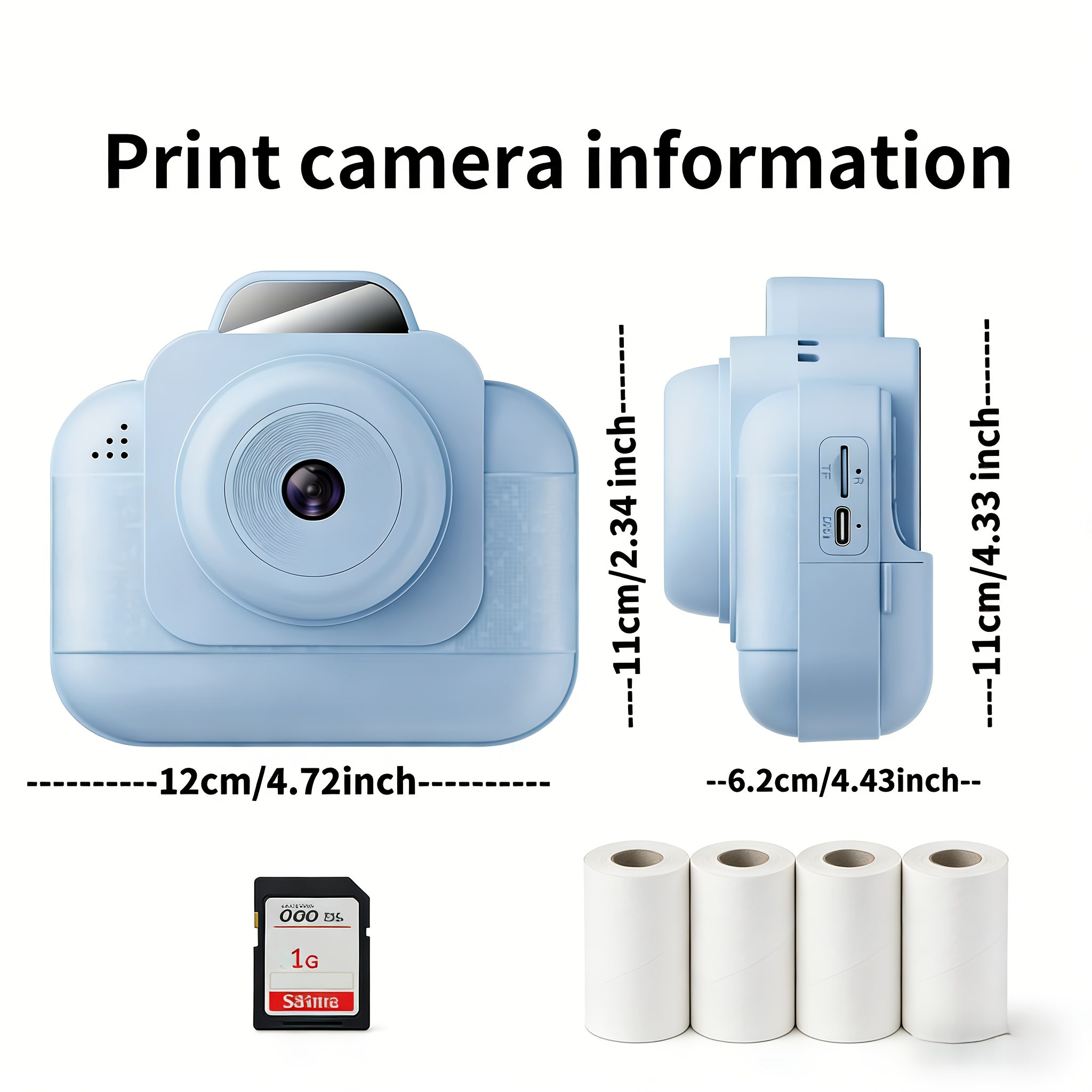 Portable photo printer (blue)  - Printer Paper review and price